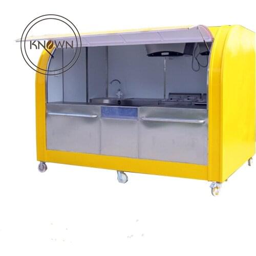 Retail cart fried ice cream food cart fruit truck vending food trailer