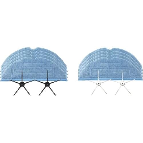 Mop Wipes, Side Brush, Replacement Pad for Roborock T7S Plus S7 Sweeper Accessories