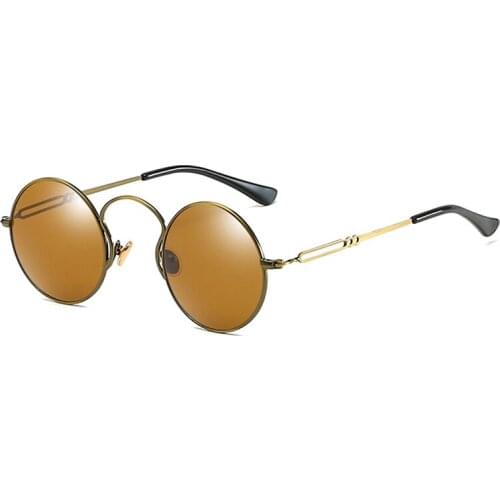 Sunglasses women round steampunk fashion Sun glasses men Brand Designer Metal Frame men eyewear Cool Retro oculos uv400