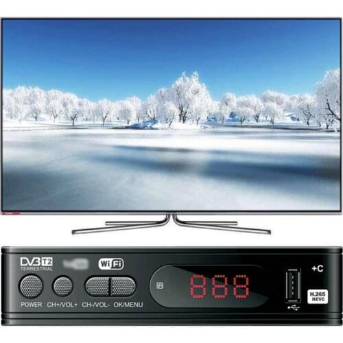 TV Boxs Dual Band Multi Interface ABS DVB-T2 Intelligent Coding TV STB for Home