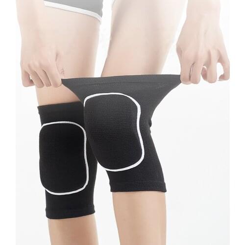 Adult, Children Black High Elastic Sports Dancing Knee Pads, Sponge Cushion Shockproof Protective Cover