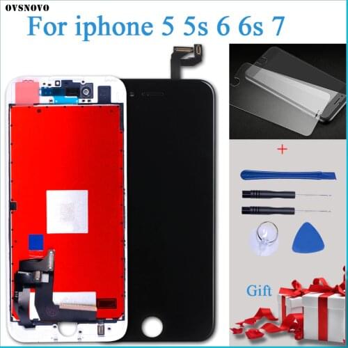AAA LCD Display For iPhone 5 5S 6 6S 7 Module Touch Screen Glass Digitizer Replacement For iphone 6s Repair LCD Screen Assembly