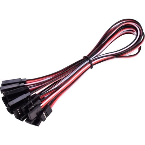10Pcs 300mm 30cm Servo Extension Lead Wire Cable For RC Futaba JR Male to Female 30cm Wire Connector For Rc Helicopter Rc Drone