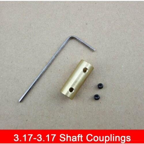 3.17-3.17 Cylindrical Rigid Shaft Coupling Gear Shaft Connected 8*20MM Shaft Couplings