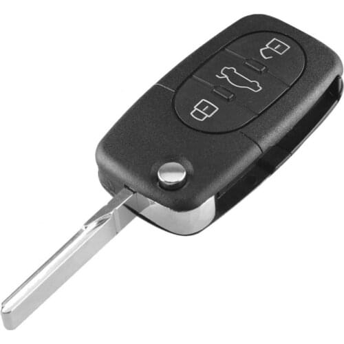 50% Hot Sale 3 Buttons Flip Car Key Case Shell Fob For Au-di TT A4 A6 A8 Quattro CR2032 Mount Ключ для автомобиля