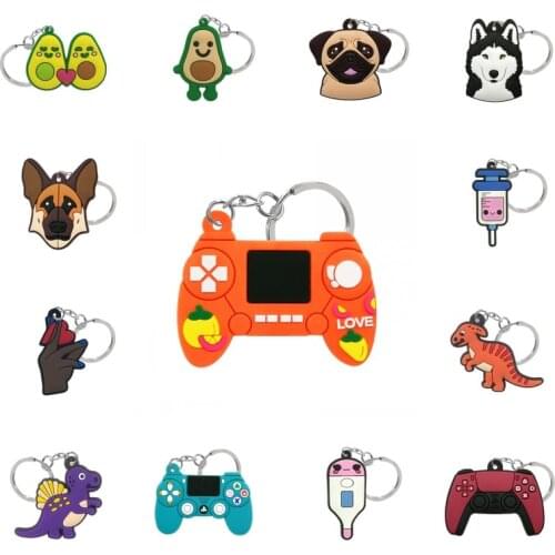 Mixed 40PCS PVC Keychain Key Ring Key Chain Key Holder Trinkets Kids Party Gift