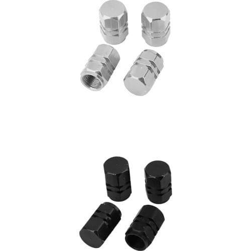 8x Aluminum Tire Wheel Rims Stem Air Valve Caps Tyre Cover Car Truck 2Color