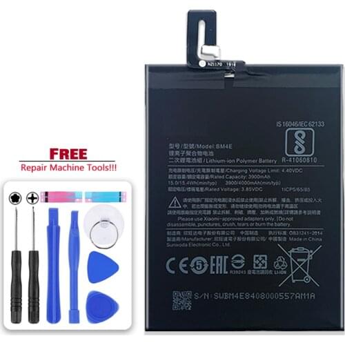 4000mAh for xiao mi BM4E Battery For Xiaomi Mi Poco Poco F1 Mobile Phone Bateria + Free tool