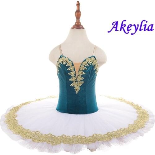 Blue green white pre-professional pancake ballet tutu women girl classical dance costume ballet tutu ballerina dancewear 19070