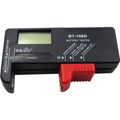 BT168D Smart LCD Digital Battery Tester Electronic Battery Power Measure Checker