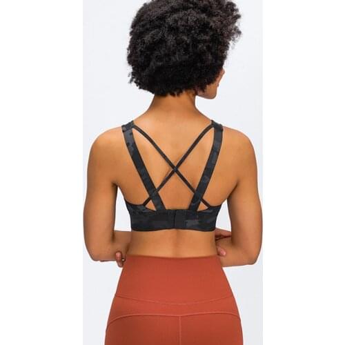 Women Sport Bras Fitness Bra High Impact Yoga Bra Plus Size Women Padded Push Up Sport Bra tops sports