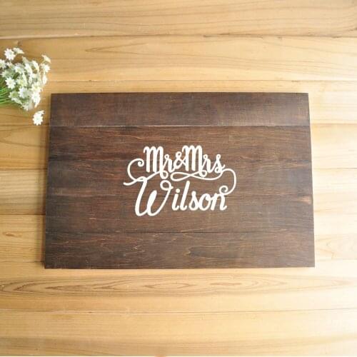 Custom Wedding Guest Book, Personalized Rustic Wedding Guest Book Alternative, Personalized Guestbook, Wood Sign, Wedding Decor