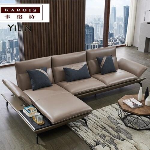 KAROIS YLL125European Living Room Furniture Modern Design Italy Sofa Leather Couch Set
