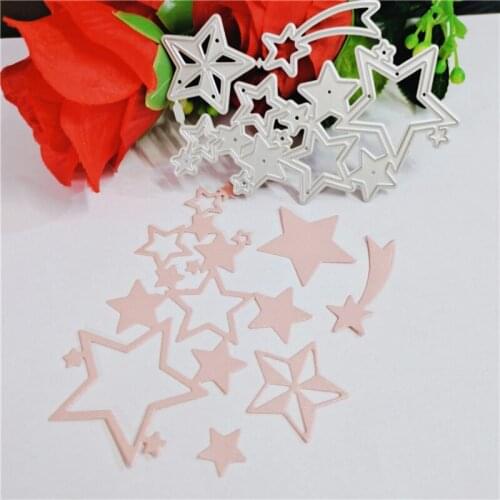 Pentagram Metal Cutting Dies for Scrapbooking Handmade Tools Mold Cut Stencil New DIY Card Make Mould Model Craft Decoration