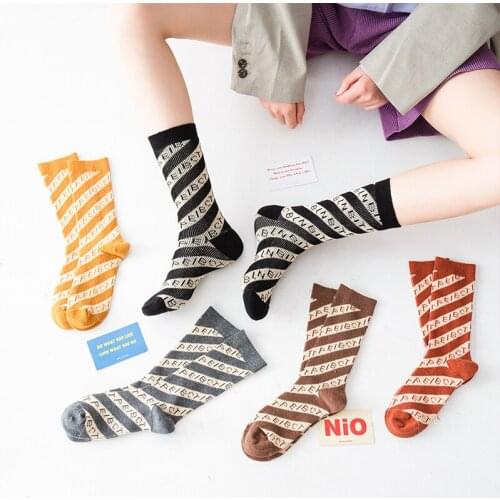 Cute funny woman socks designer winter autumn anime adventure time cotton fuzzy socks high among us christmas fit eur35-40