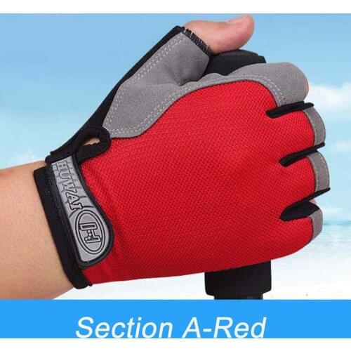 Outdoor Motorcycle Cycling Gloves The Men Spring Summer Non-Slip Shock Absorption Half Finger Gloves Fitness Sports Gloves Women