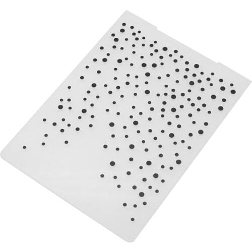 Dots Printed Plastic Cutting Dies Photo Album Diy Embossing Folder Paper Crafts For Diy Cutter Die Plates Stencils