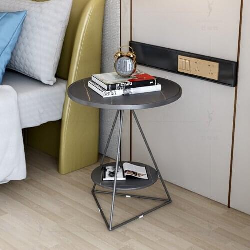 Nordic Light Luxury Creative Simple Modern Small Side Table Living Room Balcony Sofa Round Small Tea Table Living Room Table