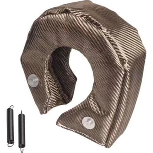 T25 T3 T4 T6 Titanium Turbo Blanket Heat Shield Barrier Charger Cover Wrap