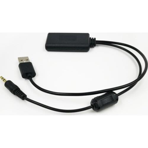 Biurlink Universal Car Media Audio Device AUX USB Bluetooth Adapter Cable USB 12v/5V Power for Rover Range for Jaguar for BMW