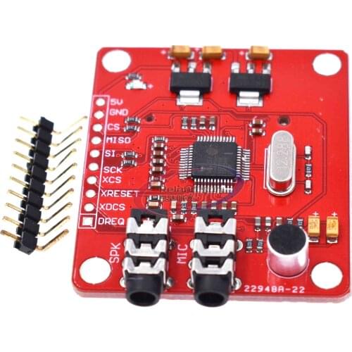 VS1053 VS1053B MP3 Module For Arduino UNO Breakout Board With SD Card Slot VS1053B Ogg Real-time Recording For Arduino UNO