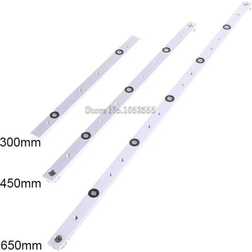 High Quality 2PCS 300mm(11.8")/450mm (17.7")/650mm (25.5") Aluminium Miter Slider Bar Woodworking Tools K762