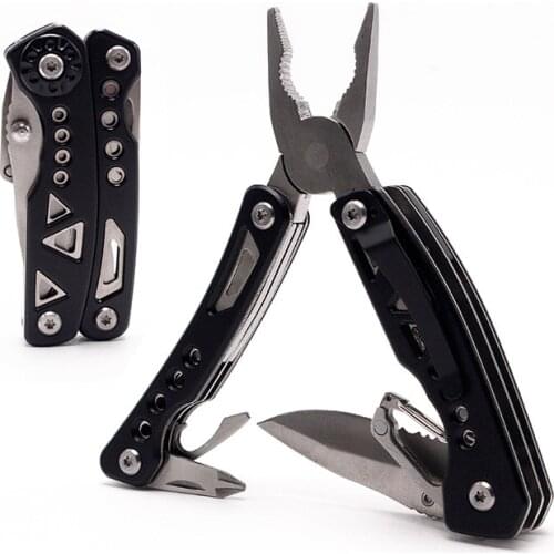 ZtDpLsd 1Pcs Pliers Stainless Steel Folding Knife Outdoor Survival Multifunction Wire Cutter Multi Tool Hand Tools Plier Pocket