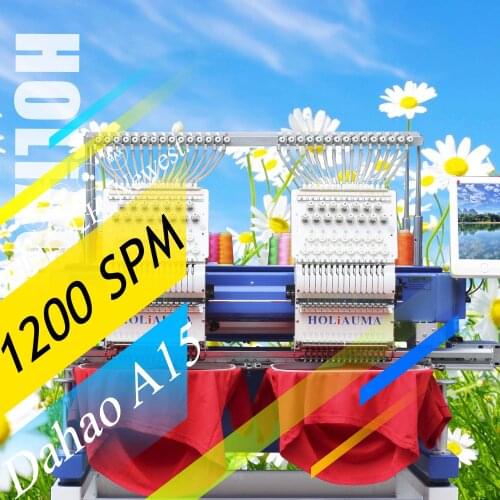 3 Years Quality Warranty!!!Similar Brother T Ajima Parts 2 Head Embroidery Machine Japan Used Logo Making Embroidery