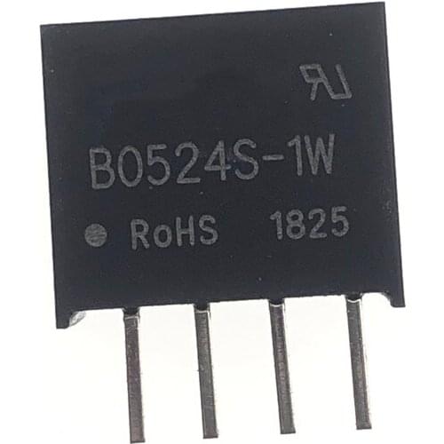 5PCS B0524S-1W SIP-4 B0524S DC-DC Boost power supply 5V to 24V Isolated power module 100% New and original