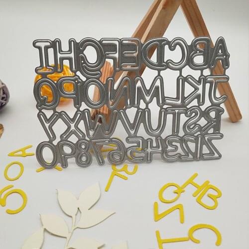 7.4*11.2cm Number and letter new Metal Steel Cutting Dies for DIY Embossing Scrapbook Paper Craft Cards stencil stamps Dies