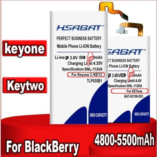 HSABAT TLP034E1 BAT-63108-003 5500mAh Battery for BlackBerry keyone alcatel DK70 DTEK70