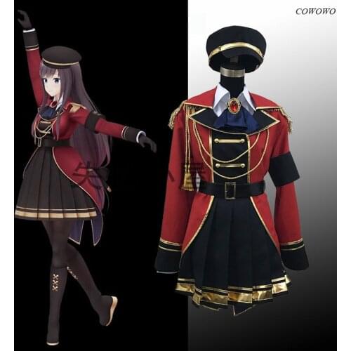 Anime! VTuber Overidea Shiki Lovely SJ Kyouka HQ Uniform Cosplay Costume Halloween Party Suit For Women Custom Made 2021 NEW