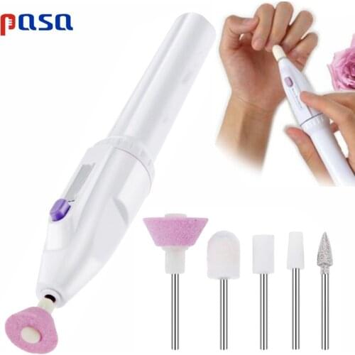 Hot 5 Bits Electric Nail Drill Machine Nail Calluses Art Equipment Manicure Pedicure Handpiece Files Carve Grinder Polisher Tool