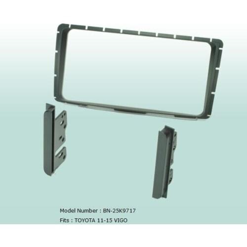 Car Fascias 2 Din Audio Panel Frame Dash Kit For Vigo Hilux 2011 2012 2013 2014 2015