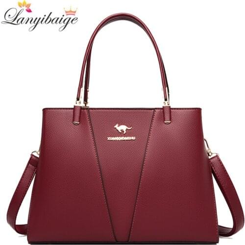 Brand Crossbody Bags for Women 2021 New Designer Large Tote Bag High Quality PU Leather Women Handbag Casual Shoulder Bags Sac