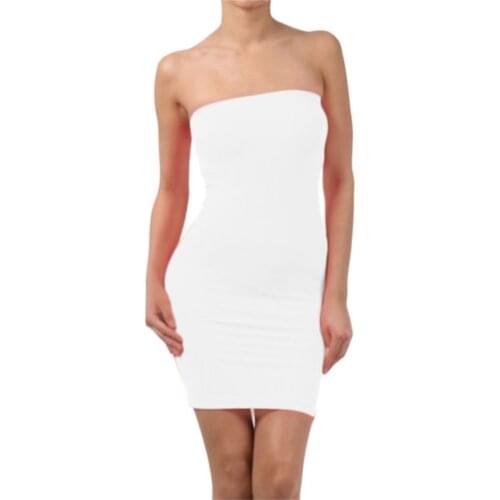 One Piece Elastic Tight Body-con Basic Dresses Sexy Open Back Sleeveless Slim Tanks Vest Ladies Solid Party Dress For Hot Summer