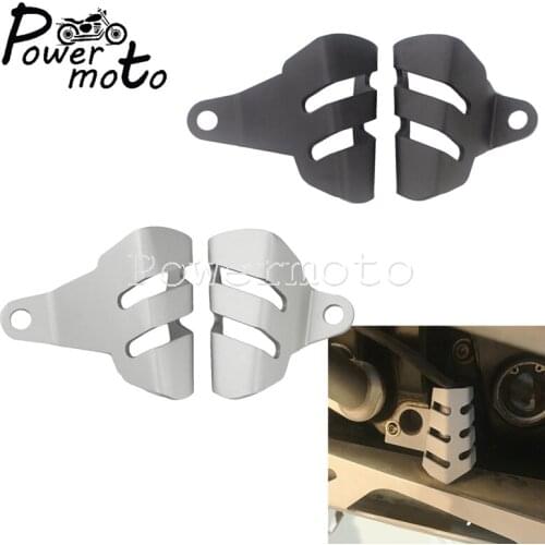 Black/Sliver for BMW R NINE T 2014-2019 R9T Oxygen Sensor Guard Oxy Transducer Protection Cover