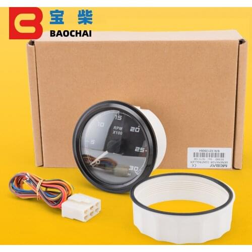 Control analog pannel rpm hour speed meter lcd display VDO mechanical diesel digital engine tachometer pointer gauge 24V