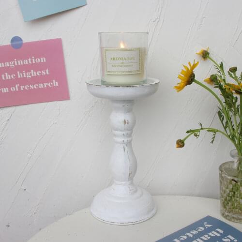 Roman Wooden Creative Candlestick Succulent Plant Pot Tray Candle Holder Table Desktop Decoration Rustic Wedding Holiday Decor