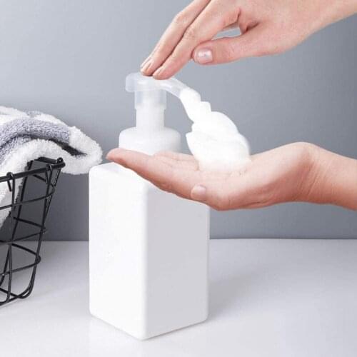 450 ML Soap Dispenser, Set Of 2 Plastic Pump Dispenser Empty Bottle Foam Soap Dispenser Lotion Dispenser