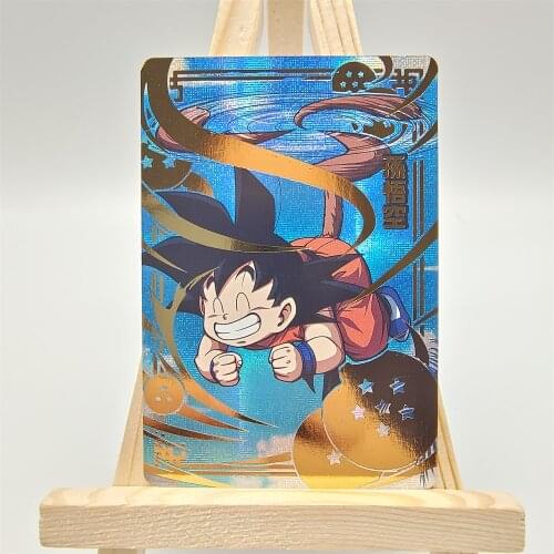 Son Goku Flash Card Fun Card Anime Accessories Son Goku Cartoon Collection Toy Gift Non-arcade Card