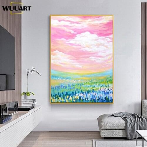 Oil painting canvas hand painted poster for living room dining hall decorative oil painting on canvas handmade posters no framed