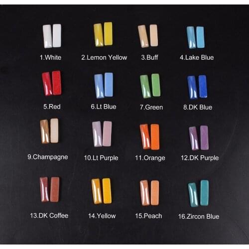 Ceramic Beads Strip Shape 17 Color Mix color 3 Size Nail art DIY Craft Flatback Pearl Stones For Nail art free shipping