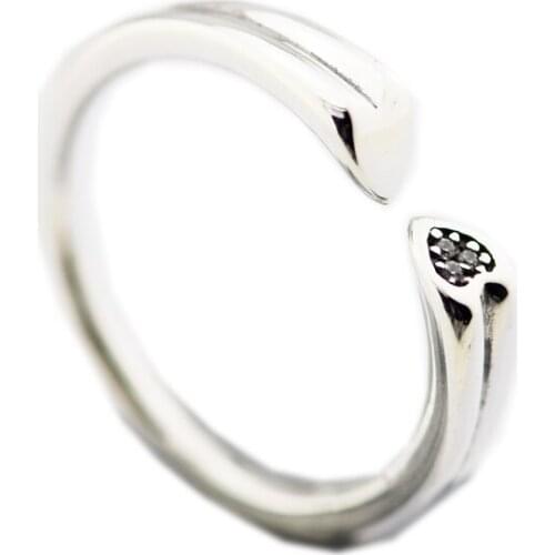 Two Hearts Ring Valentines Rings For Jewelry Making 925 Original Silver Jewelry Make Up Woman Gift Ring