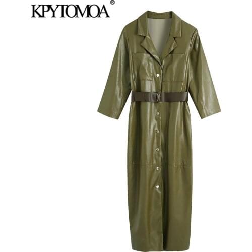 KPYTOMOA Fashionable Shirt Dresses