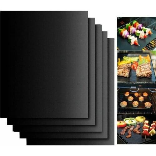 Kitchen Accessories Silicone Baking Mat BBQ Cooking Mat Black Reusable Nonstick Sheet Oven Tray Baking Accessories