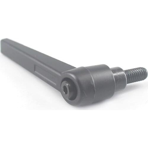 M16 Male Thread Adjustable Handle 32/40/50/63/70/80mm Thread Length Machinery Clamping Lever Zinc Alloy Clamping Handles Lever
