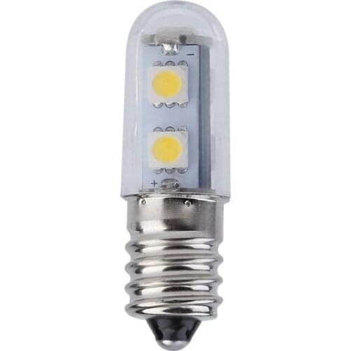 Mini E14 1W 7 LED 5050 SMD Nature/Warm White Light For Sewing Machine Refrigerator Lamp 110V/220V LED Bulb