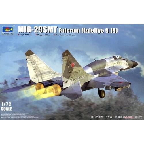 Trumpeter 01676 1/72 Russian MIG-29SMT Fulcrum Multirole Fighter Assemby Model Building Kits Hobby Plastic Toys For Adults DIY