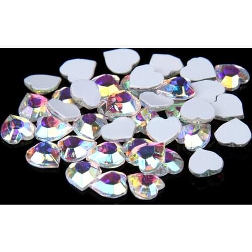 Non hot fix Flat back Crystal AB strass Crystal Glitter Rhinestones Diamond Glue on beads for wedding Dress Nail art Decorations